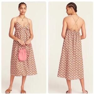 J. Crew Collection Triangle Sundress in Ratti Prism Floral Dress Women's Size S